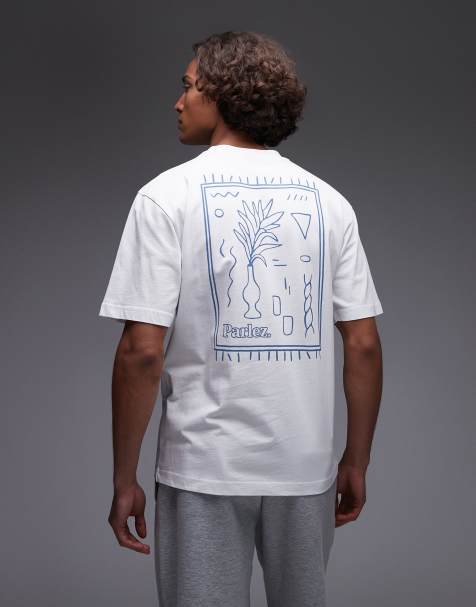 Parlez – Almitas – Vit t-shirt med tryck baktill - view 1