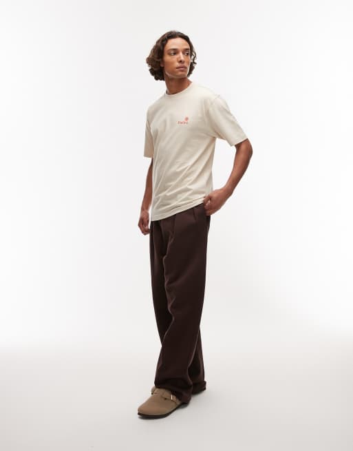 Parlez – Ardor – Beige t-shirt med motiv baktill, 3 av 4