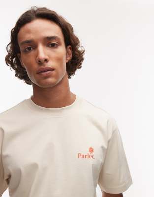 Shop Parlez Ardor Motif Back T-shirt