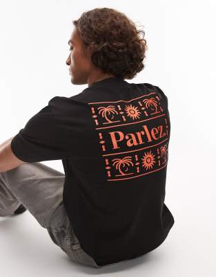 Parlez - Ardor - T-shirt nera con stampa - view 1