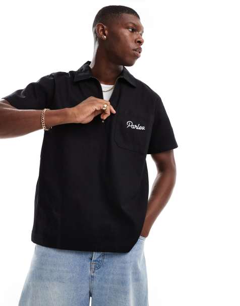 Parlez Baxley polo shirt in black - view 1