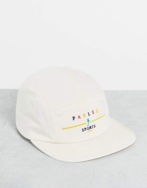 Parlez – Bel-Air – Czapka z daszkiem z 5 paneli w piaskowym kolorze z wyhaftowanym logo