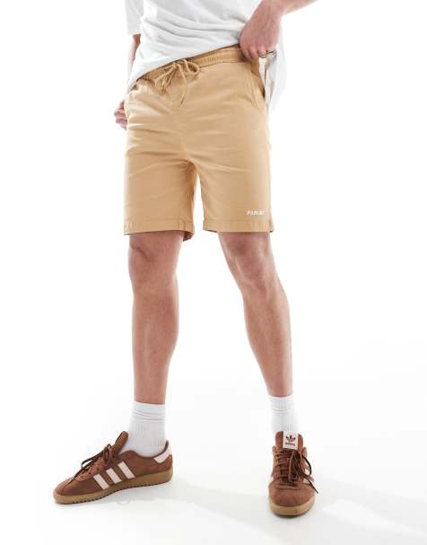 Parlez – Blakey – Locker geschnittene Shorts in Steinbeige - view 1