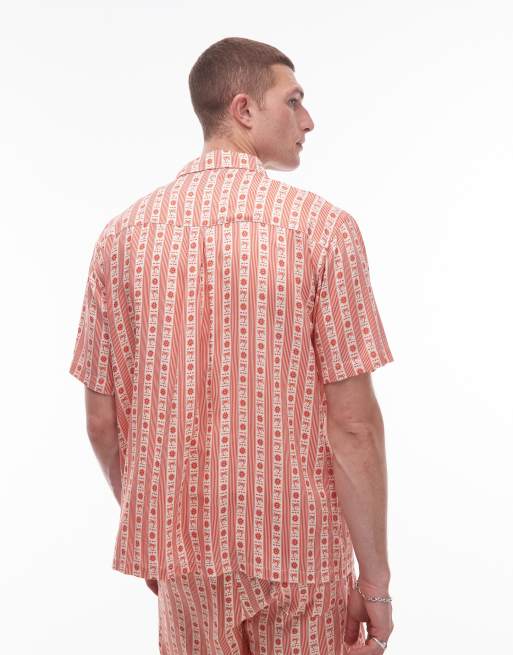 Parlez bloom embroidered shirt co-ord in terracotta, 3 of 4