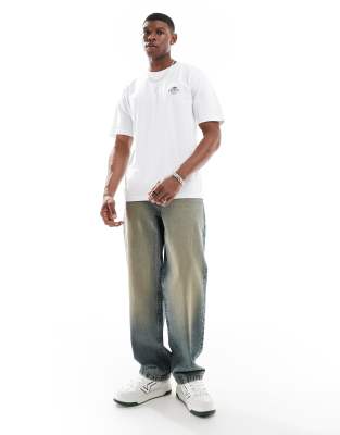 Shop Parlez Boca Short Sleeve Logo T-shirt With Back Print In White