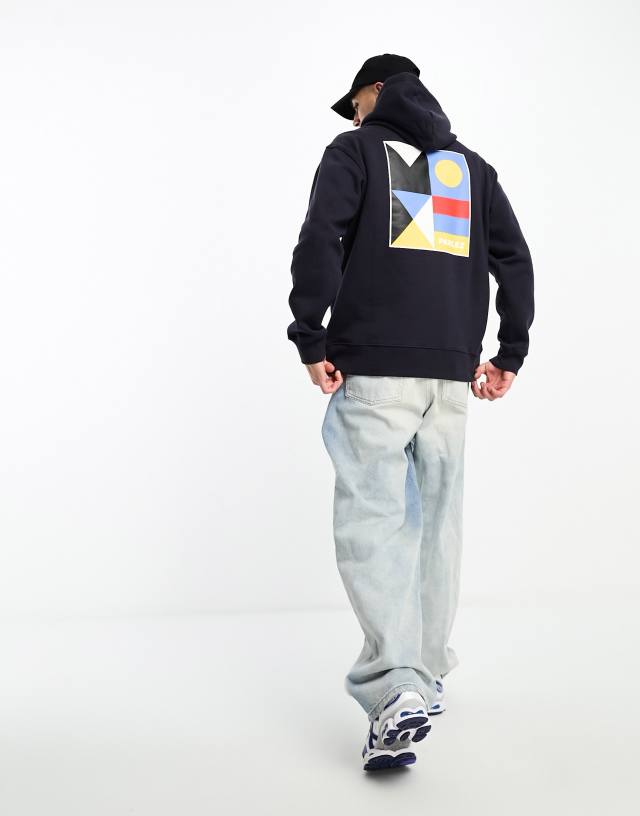 Parlez - brandons hoodie in navy