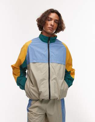 PARLEZ BREEZE CONTRAST PANEL DETAIL TRACK JACKET 