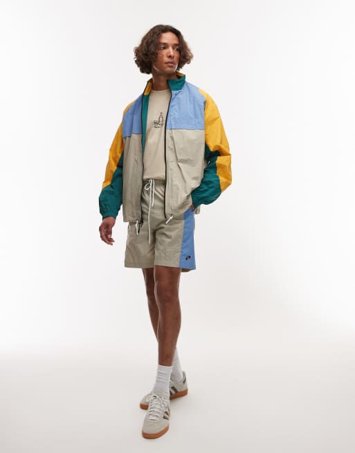 Parlez - Breeze - Giacca sportiva multicolore con pannelli a contrasto