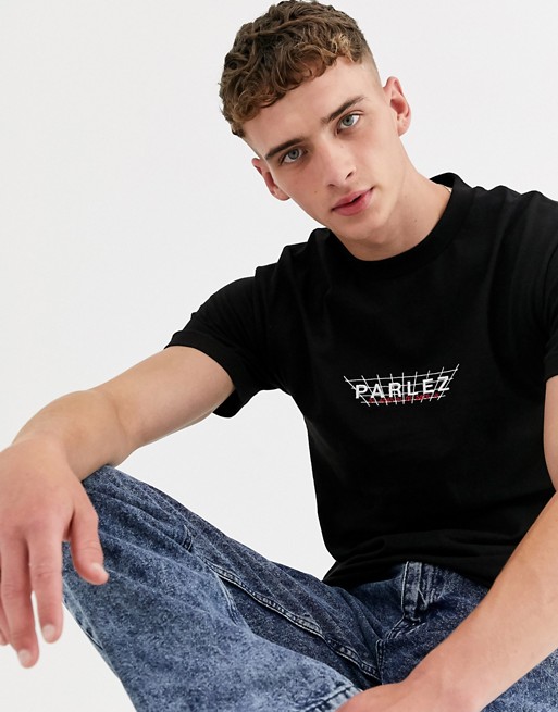 Parlez Byers embroidered t-shirt in black