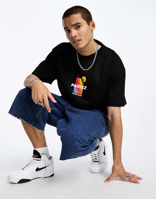 Parlez - Cabane - Oversized T-shirt in zwart