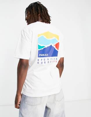 Castara - T-shirt bianca con stampa sul retro-Bianco - Parlez T-shirt donna  - immagine1
