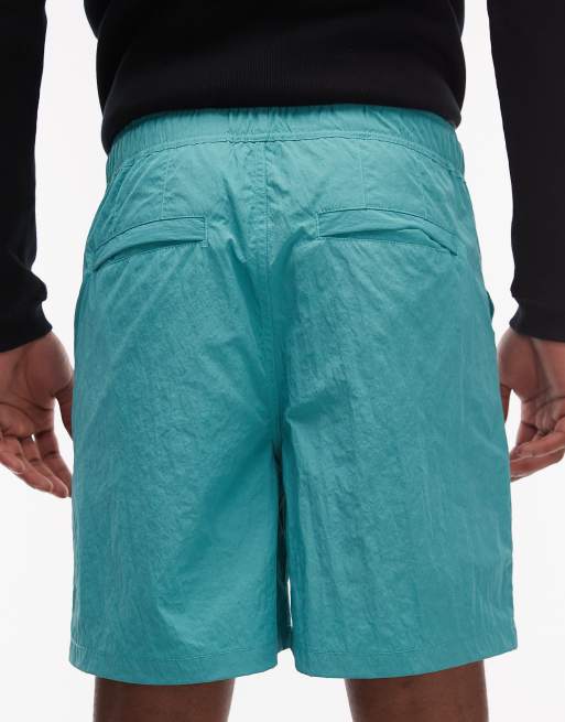 Parlez cliff regular fit shorts in green, 5 of 5