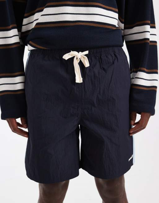Parlez climb contrast side stripe shorts in midnight blue, 3 of 5