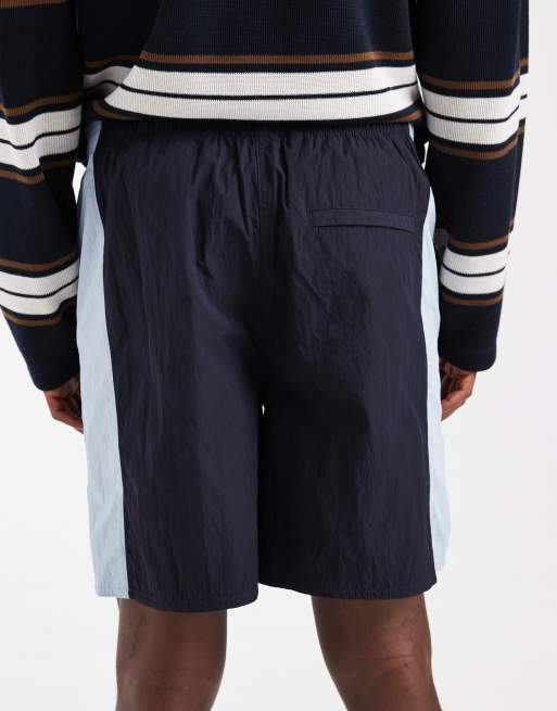 Parlez climb contrast side stripe shorts in midnight blue, 5 of 5