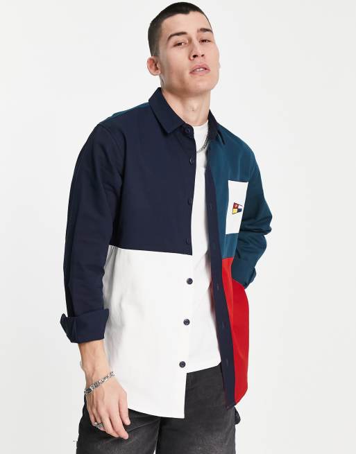 Parlez colourblock shirt in multi