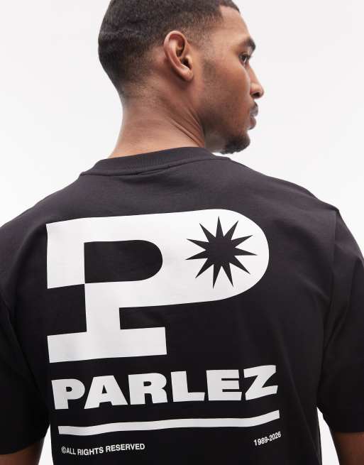 Parlez – Complex – Czarny T-shirt z grafiką na plecach, 5 z 5