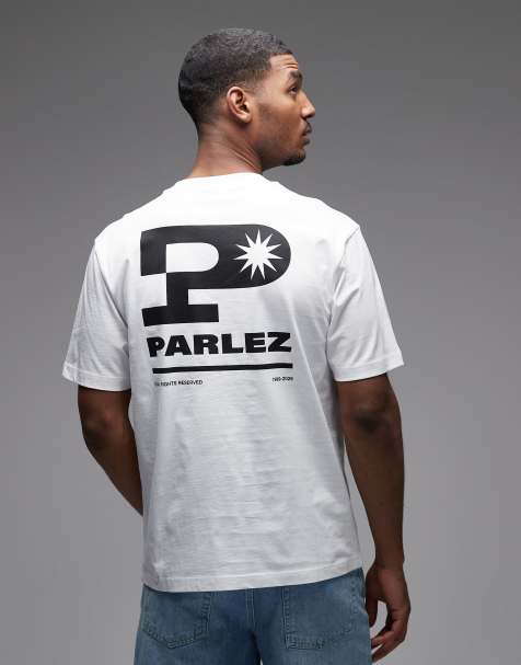 Parlez – Complex – Vit t-shirt med tryck baktill - view 1