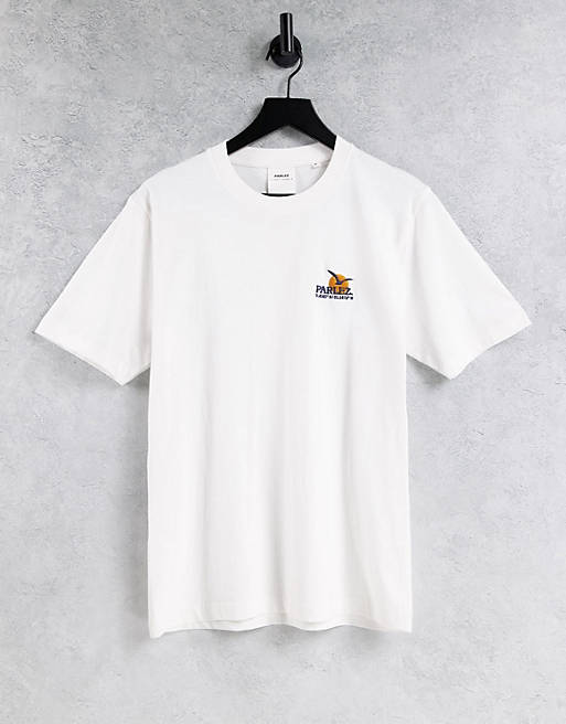 Parlez conrad embroidered t-shirt in white
