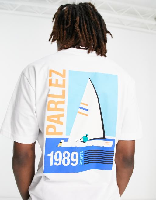 Parlez - Corazol - T-shirt met print op de achterkant in wit