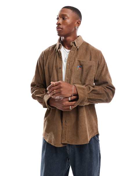 Parlez cord shirt in brown - view 1