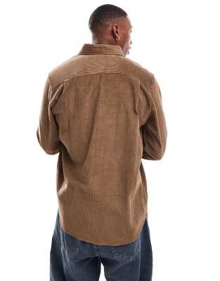 Parlez Cord Shirt In Brown