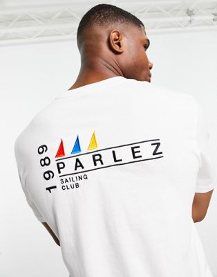 Parlez Corsair back print t-shirt in white - ASOS Price Checker