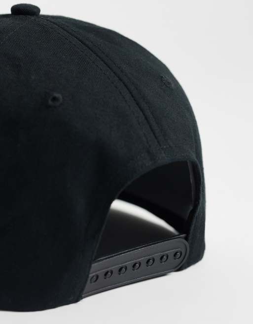 Parlez crowley beach print 6 panel cap in black, 2 of 3