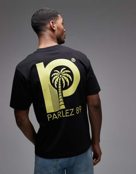 Parlez – Delray – T-Shirt in Schwarz mit Grafikprint auf dem Rücken - view 1