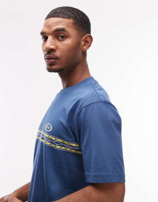 Parlez - Diego - T-shirt à imprimé graphique - Bleu, 4 de 5