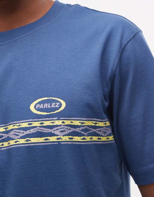 Parlez - Diego - T-shirt à imprimé graphique - Bleu, 5 de 5