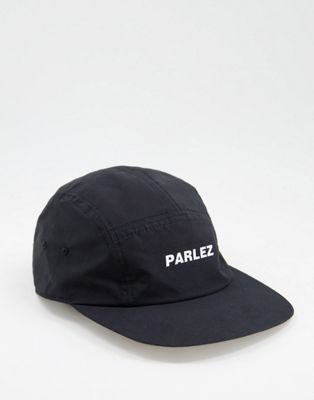 Parlez doyle reversible 5-panel cap in back/white