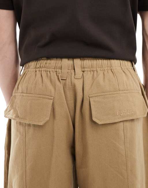 Parlez drawstring balloon trousers in beige, 4 of 5