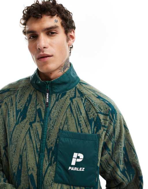 Parlez - Duke - Polaire imprimée - Vert olive, 3 de 4