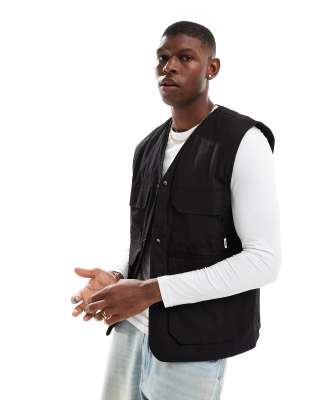 Parlez Parlez dyas logo gilet in black