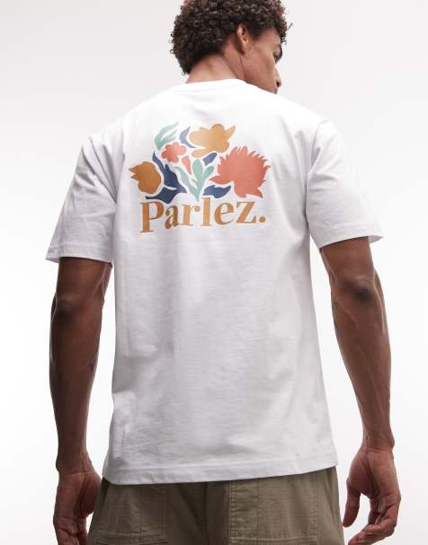 Parlez - Eldora - Hvid kortærmet T-shirt med grafik på ryggen - view 1