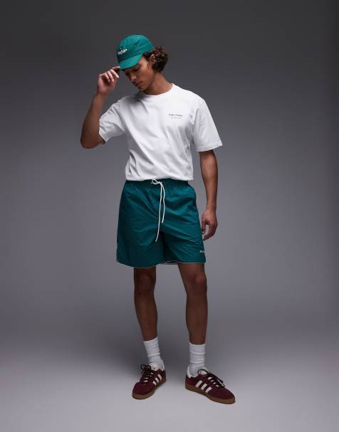 Parlez - Enigma - Ruimvallende short met logodetail in groen - view 1