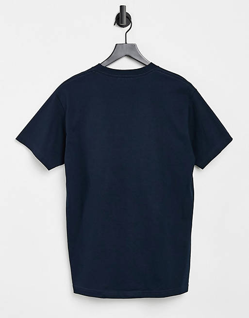  Parlez faded embroidered t-shirt in navy exclusive at  