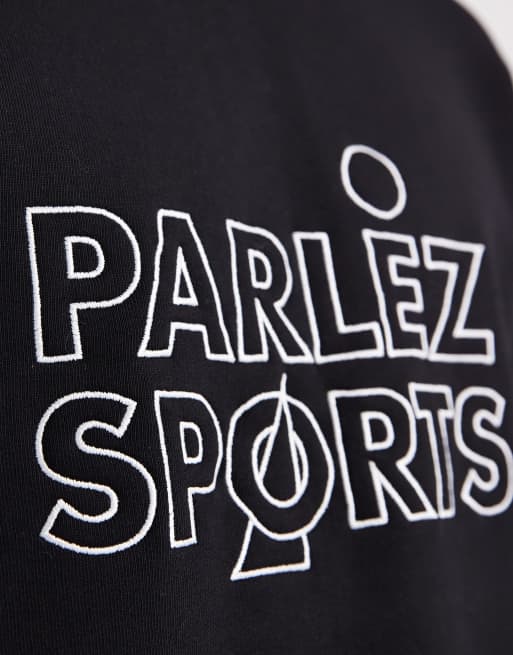 Parlez - Felpa nera con grafica del logo, 5 di 5