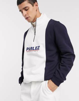 parlez half zip