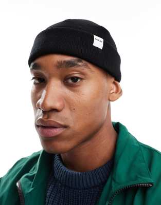 Parlez Parlez flathom short beanie in black