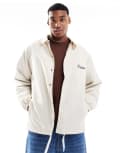 [Parlez] Parlez Fulton logo coach jacket in off white S WHITE