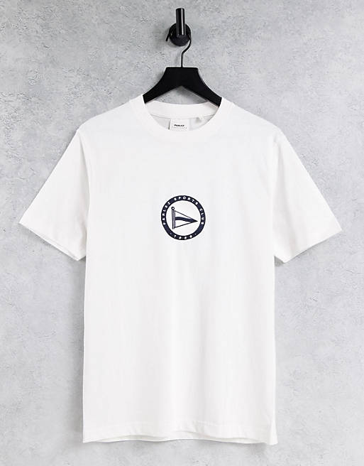 Parlez gaff embroidered t-shirt in white