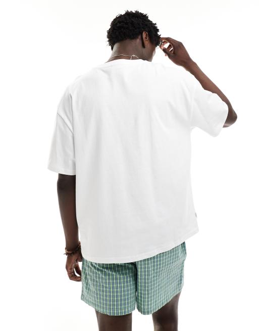 Parlez – Graft – Biały T-shirt oversize z nadrukiem z przodu, 2 z 4
