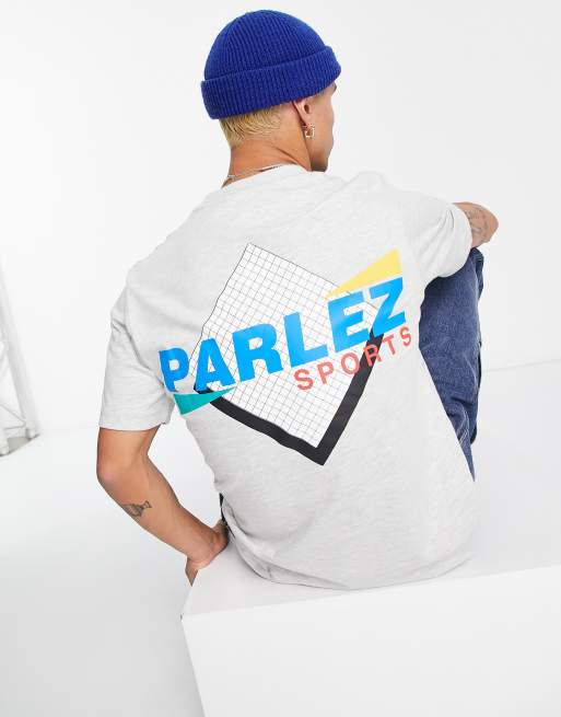 Parlez Grid t-shirt in grey