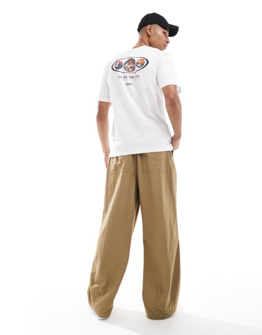 Parlez - Hvid T-shirt med logo og rygprint , 4 af 4