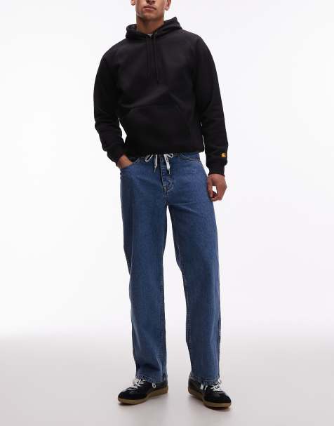 Parlez Indy straight leg jeans in mid indigo wash - view 1