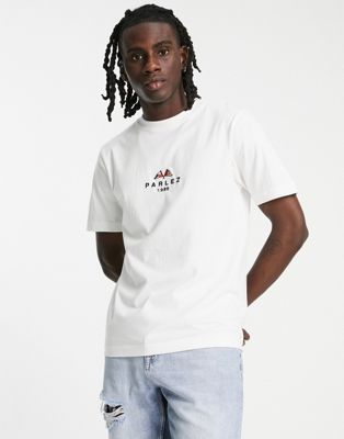 Parlez iroko embroidered t-shirt in white