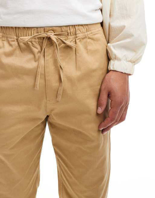 Parlez jansen relaxed chino trousers in tan | ASOS