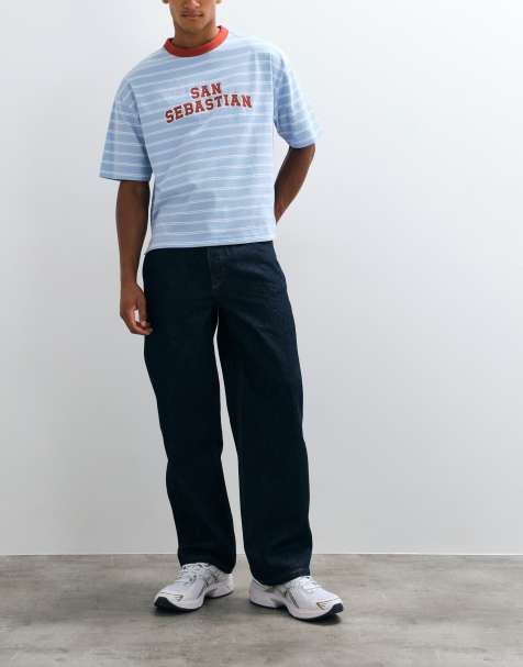 Parlez jean coupe loose bleu délavé moyen - view 1