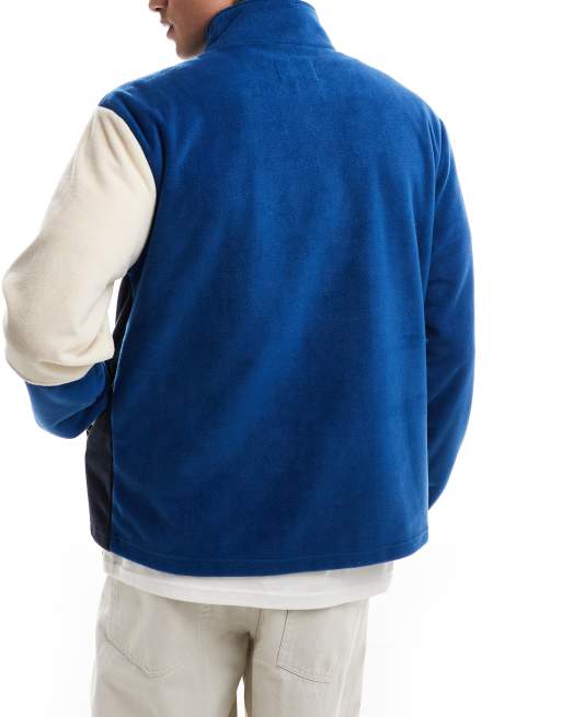 Parlez - Kenton - Pile blu navy con zip corta, 3 di 4